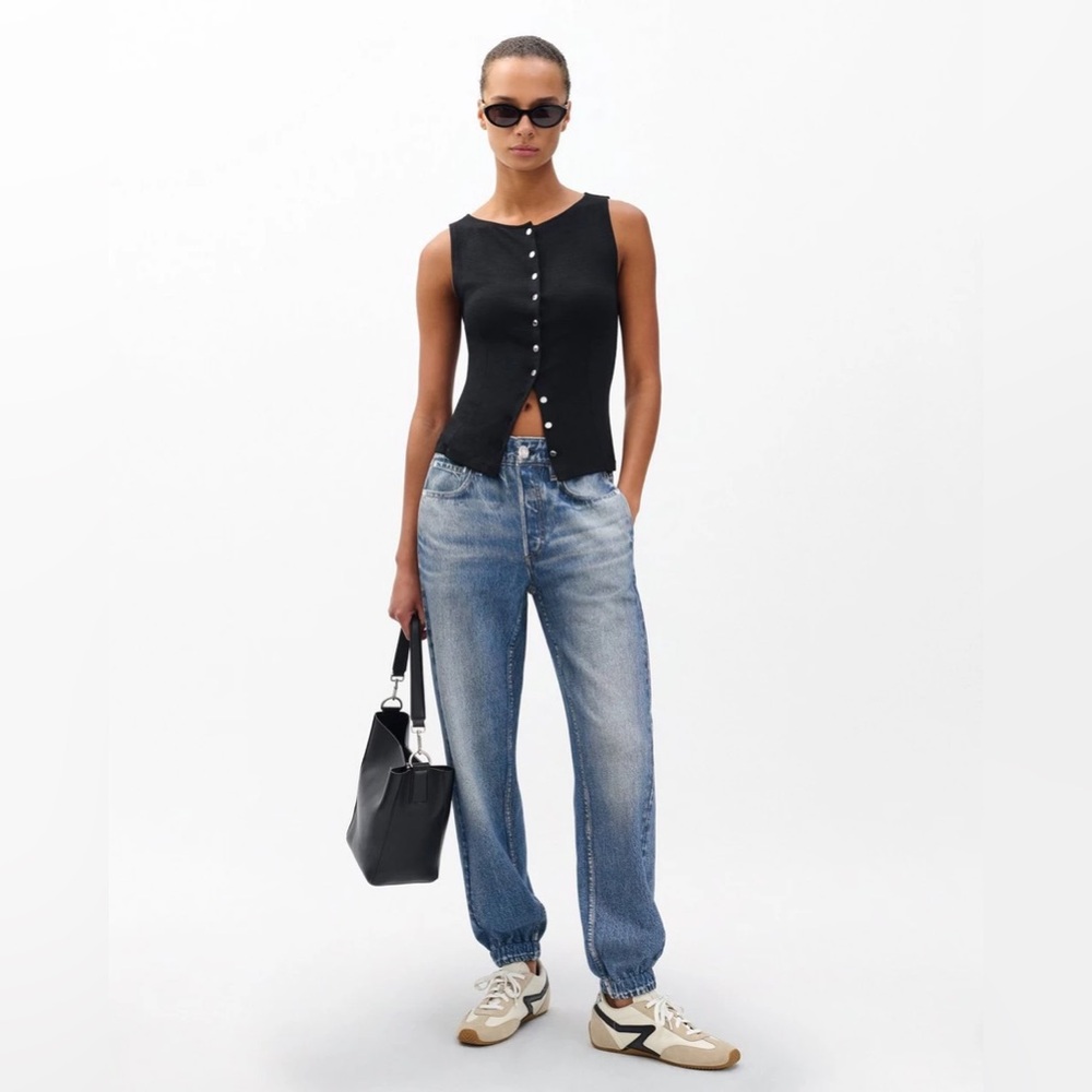 NWOT rag & bone Miramar Jogger Jean Printed 100% Cotton Terry Pull-On Sweatpants